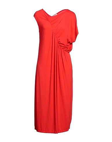 STEFANO MORTARI Vestito midi Corallo 95% Viscosa, 5% Elastan
