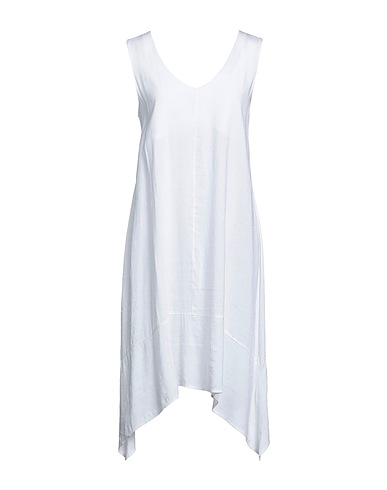 PEPITA Midi-Kleid Weiß 60% Viskose, 40% Leinen
