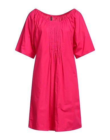 MANILA GRACE Vestito corto Fucsia 100% Cotone