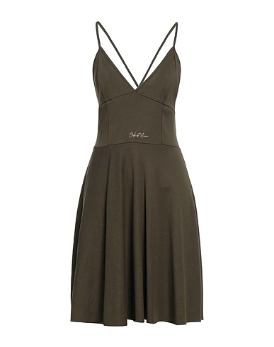 ODI ET AMO Vestito corto Verde militare 100% Cotone