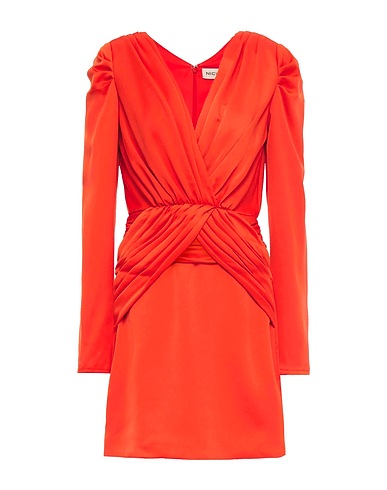 NICHOLAS Short dress Orange 100% Polyester