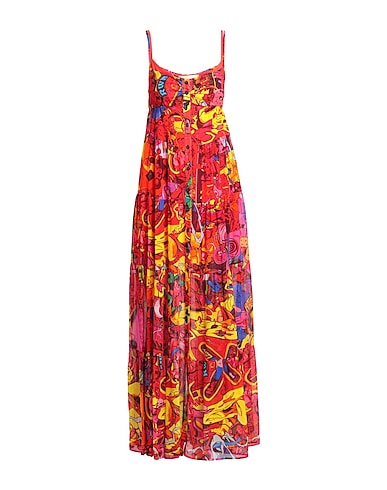 ANIYE BY Long dress Red 100% Viscose