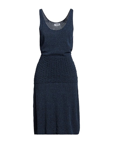 CACHAREL Midi dress Slate blue 56% Cotton, 42% Polyamide, 2% Lyocell