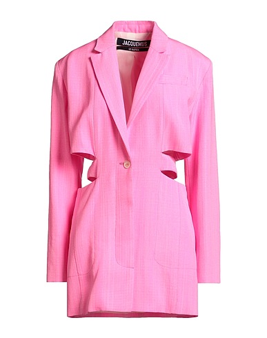JACQUEMUS Blazer dress Fuchsia 57% Viscose, 43% Silk