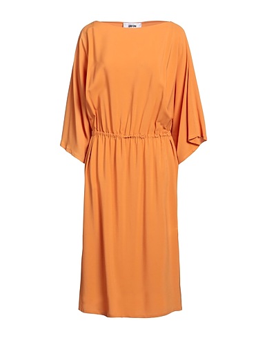 GRIFONI Midi dress Apricot 69% Acetate, 31% Silk