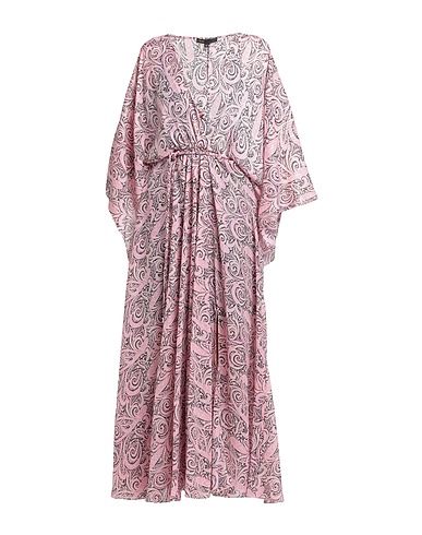 MAJE Vestido largo Rosa 98% Poliéster reciclado, 2% Poliéster metalizado, Nácar