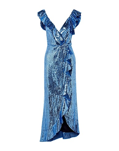 MONIQUE LHUILLIER Long dress Azure 100% Polyester, Nylon