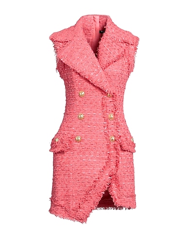BALMAIN Blazer dress Salmon pink 59% Cotton, 29% Polyamide, 12% Viscose