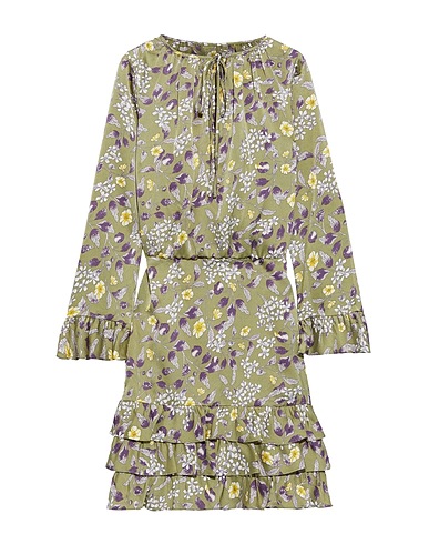 MIKAEL AGHAL Vestito midi Verde chiaro 100% Poliestere