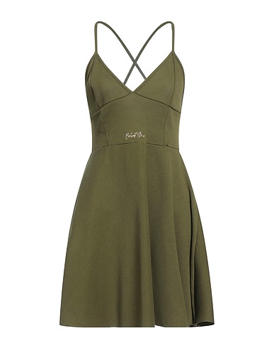ODI ET AMO Vestito corto Verde militare 100% Cotone