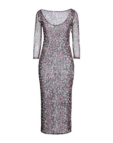 SOALLURE Vestito midi Nero 100% Poliestere