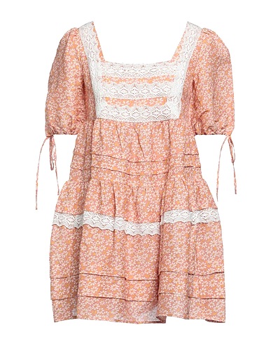 MAJE Short dress Antique rose 61% Linen, 39% Viscose, Cotton