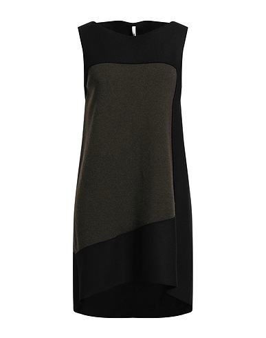 PIERANTONIO GASPARI Short dress Black 45% Virgin Wool, 25% Viscose, 20% Polyamide, 10% Cashmere