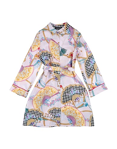 VERSACE YOUNG Dress Pink 100% Silk, Polyester