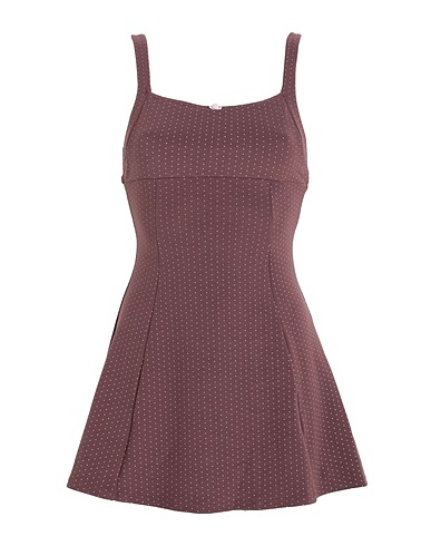 FRANKIES BIKINIS Short dress valentina terry dress
 Brown 94% Polyester, 6% Elastane