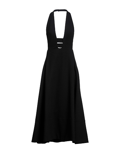 SAINT LAURENT ひざ丈ワンピース ブラック ウール 100%