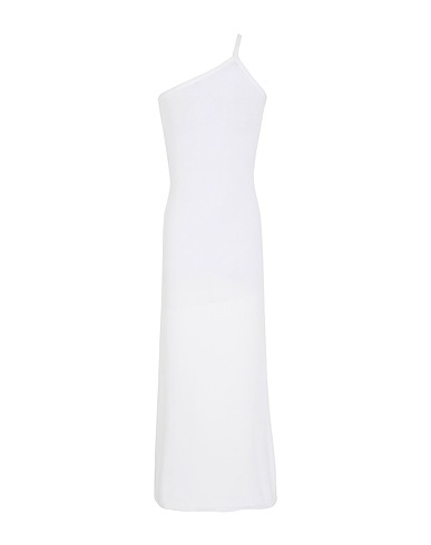 8 by YOOX Long dress SLEEVELESS LONG DRESS
 White 50% Recycled cotton, 50% Cotton