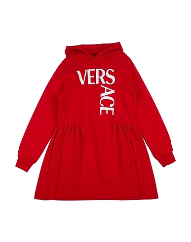 VERSACE YOUNG Vestito Rosso 100% Cotone, Elastan