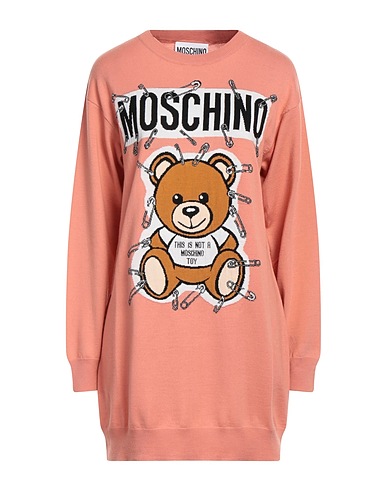 MOSCHINO Knit dress Antique rose 100% Virgin Wool