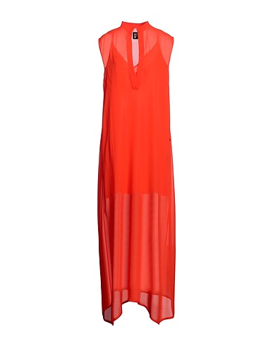 FISICO Vestito lungo Arancione 100% Viscosa
