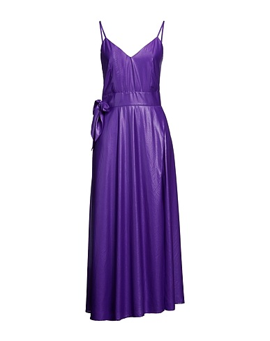 MARC ELLIS Vestito lungo Viola 50% Poliestere, 50% Viscosa