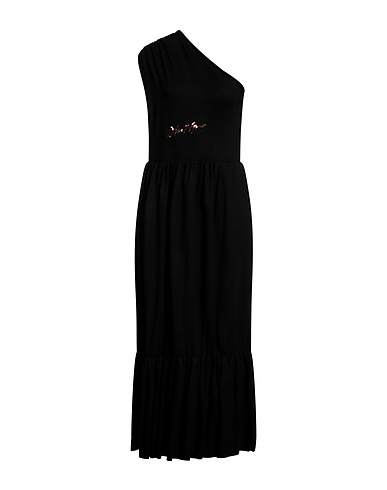 ODI ET AMO Midi-Kleid Schwarz 100% Baumwolle