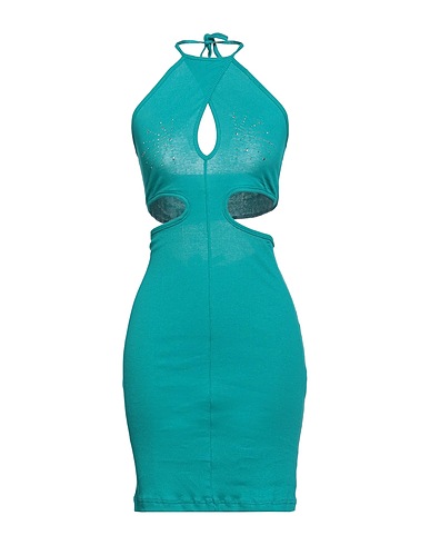 ODI ET AMO Short dress Deep teal 100% Cotton