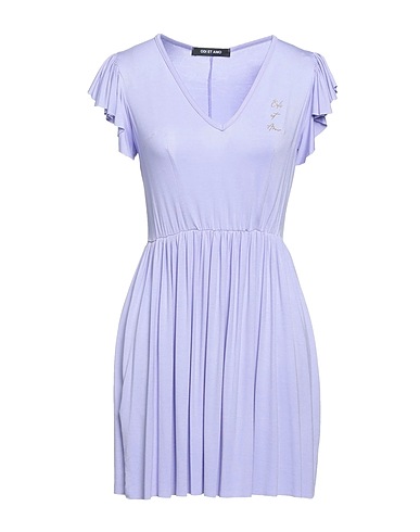 ODI ET AMO Short dress Lilac 100% Cotton
