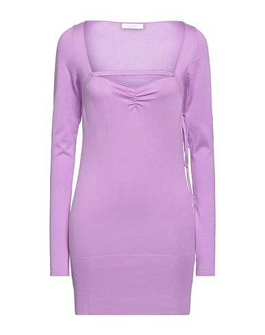 CRUCIANI Short dress Lilac 100% Cotton