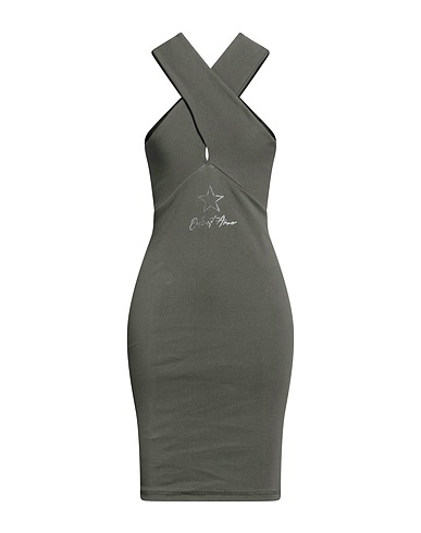 ODI ET AMO Short dress Military green 100% Cotton