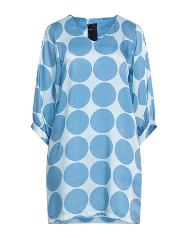 MARC ELLIS Short dress Sky blue 100% Polyester