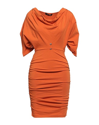 ODI ET AMO Short dress Rust 100% Cotton
