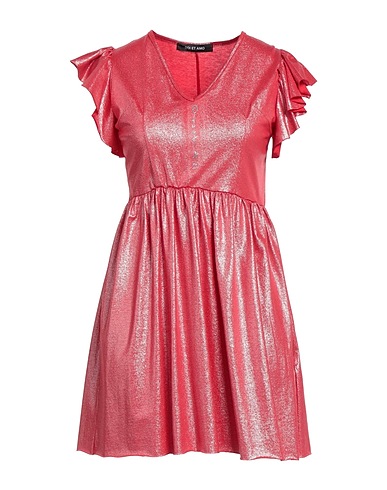 ODI ET AMO Short dress Red 100% Cotton