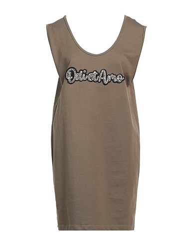 ODI ET AMO Short dress Military green 100% Cotton
