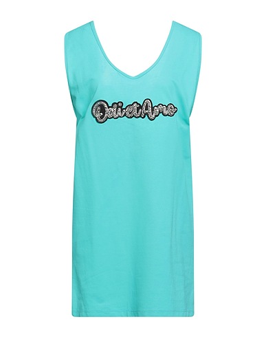 ODI ET AMO Short dress Turquoise 100% Cotton