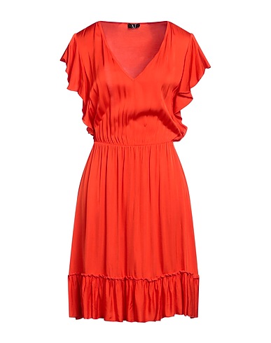 XT STUDIO Short dress Tomato red 100% Viscose