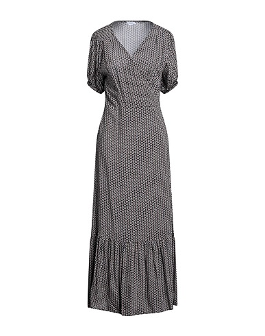 DELFINA Vestito lungo Nero 100% Viscosa