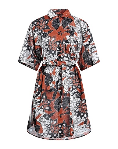 MAJE Midi dress Brown 100% Organic cotton