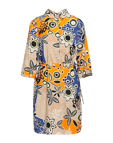 HANITA Shirt dress Orange 100% Polyester