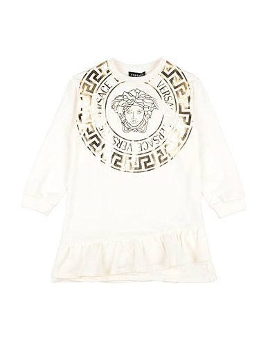 VERSACE YOUNG Dress Off white 100% Cotton