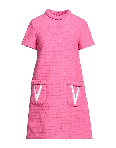 VALENTINO GARAVANI Short dress Pink 84% Virgin Wool, 8% Polyamide, 8% Silk