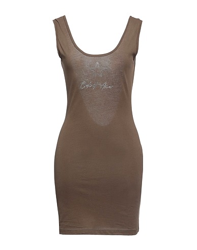ODI ET AMO Short dress Military green 100% Cotton