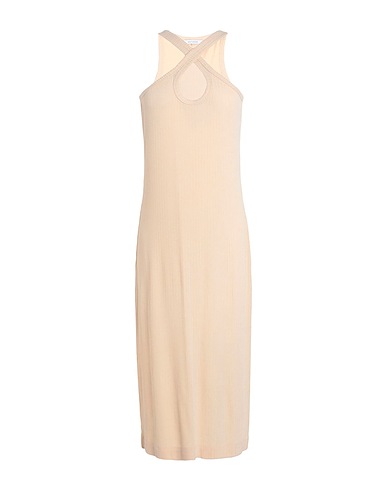 NINETY PERCENT Midi dress Beige 96% Tencel™ Lyocell, 4% Elastane