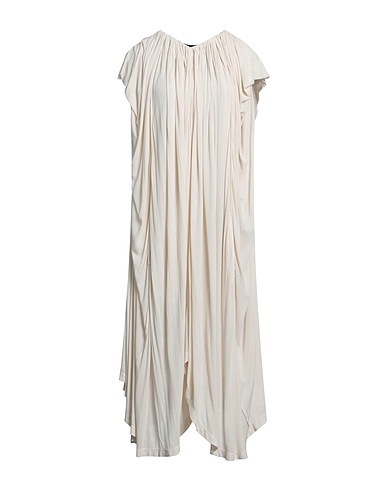 QUIRA Vestito midi Beige 100% Viscosa