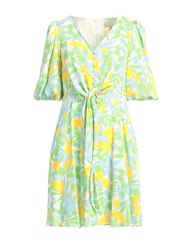 LIQUORISH Shirt dress Lime green 100% Polyester