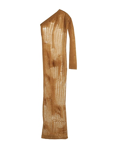 RICK OWENS Long dress Military green 50% Polyamide, 46% Mohair wool, 4% Wool