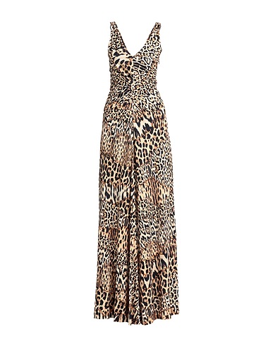 JUST CAVALLI Long dress Beige 100% Viscose