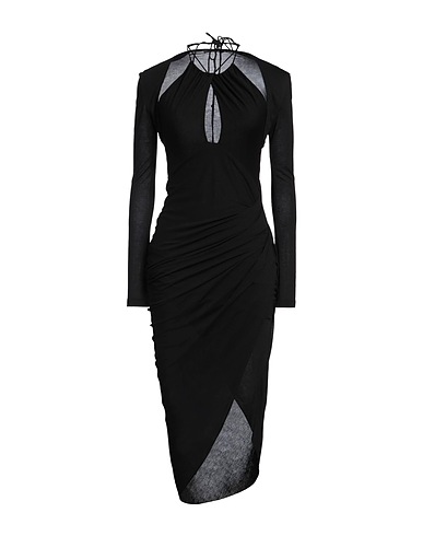 HELMUT LANG Midi dress Black 100% Viscose