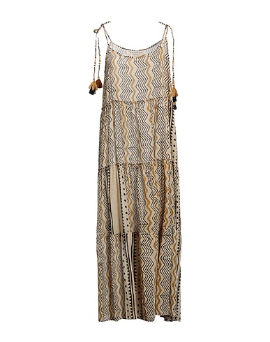 PAHIESA Formentera Vestito estivo Beige 100% Cotone