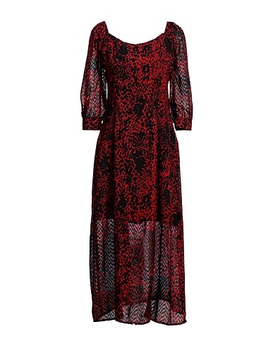 RELIGION Long dress Red 100% Polyester